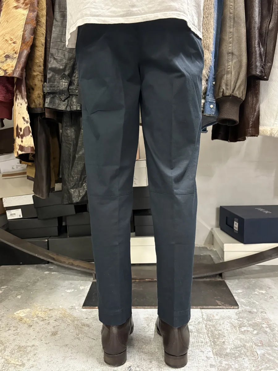 2000s Prada Navy Sleek Tailored Pants - Image 4