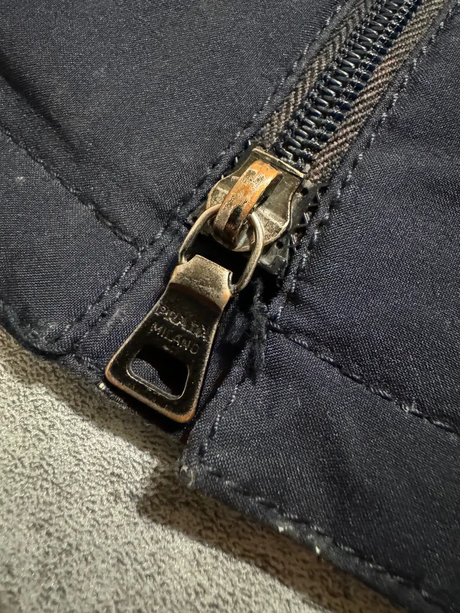 2000s Prada Navy Windbreaker Long Jacket - Image 11
