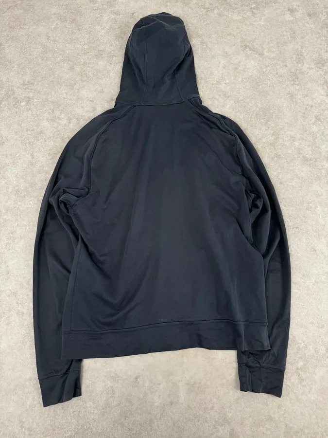 2000s Prada Navy Zip Up Hooded Sweater - Image 4