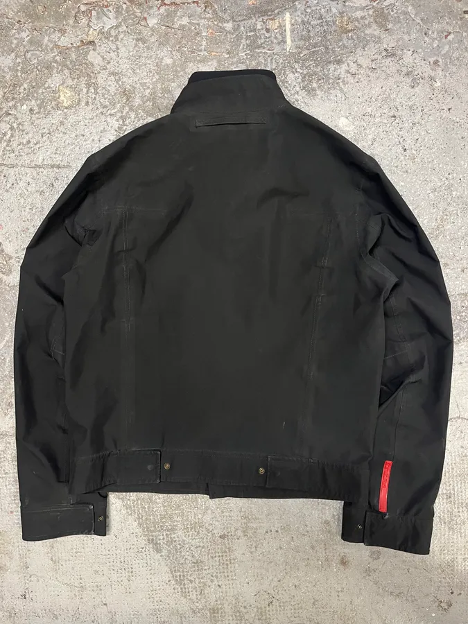 2000s Prada Nylon Black Light Jacket - Image 6