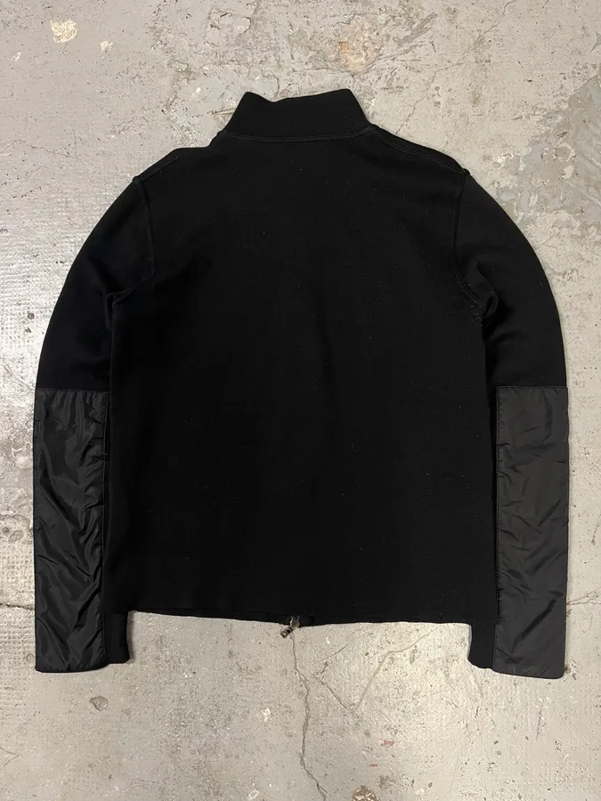 2000s Prada Nylon Hybrid Black Sweater - Image 6