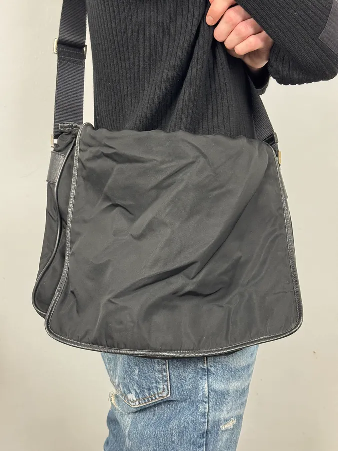 2000s Prada Nylon Shoulder Bag - Image 2