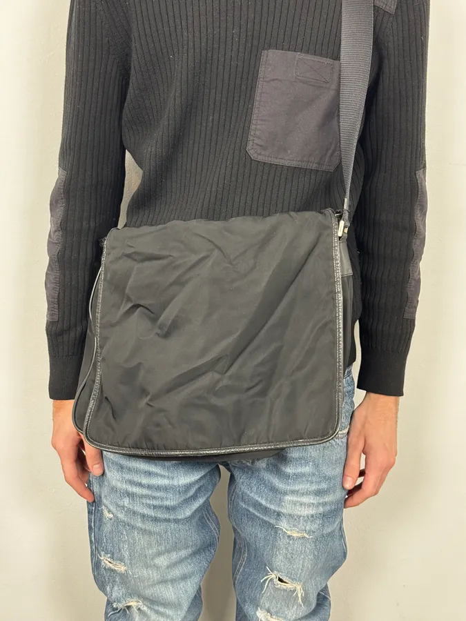 2000s Prada Nylon Shoulder Bag - Image 3