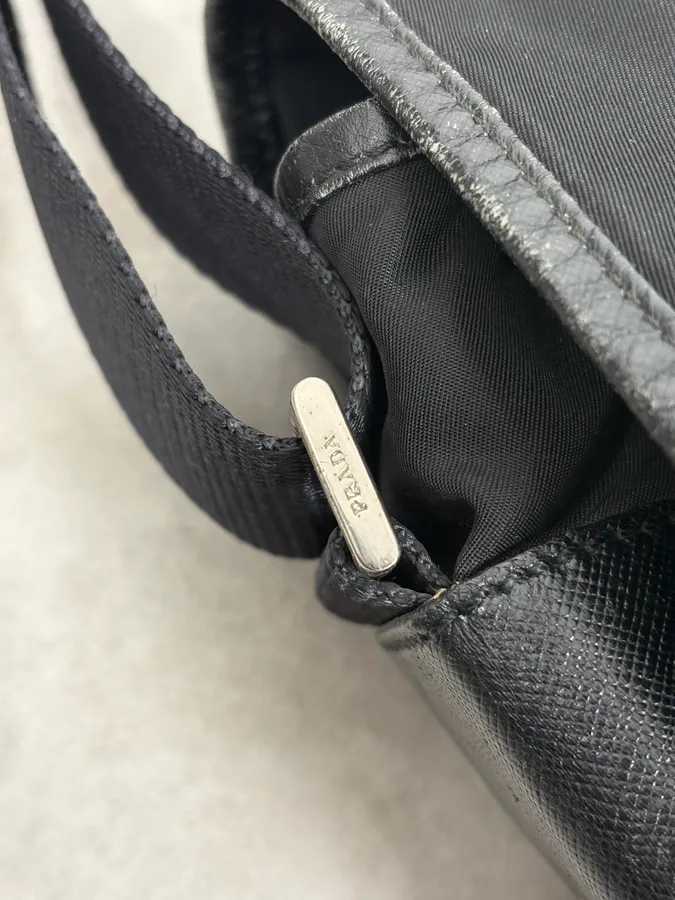 2000s Prada Nylon Shoulder Bag - Image 9