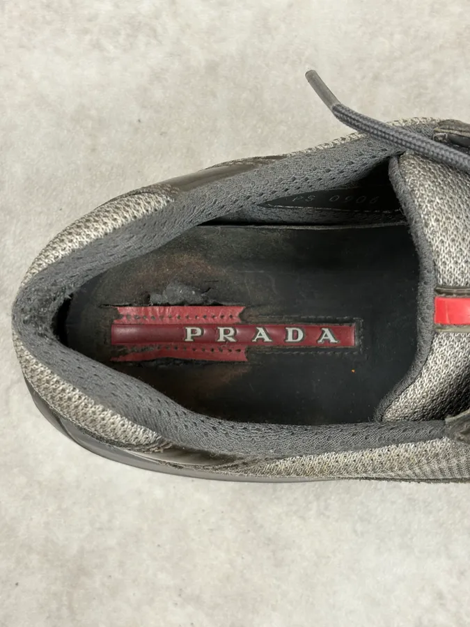 2000s Prada Obscure Green Satin Leather Cups - Image 10