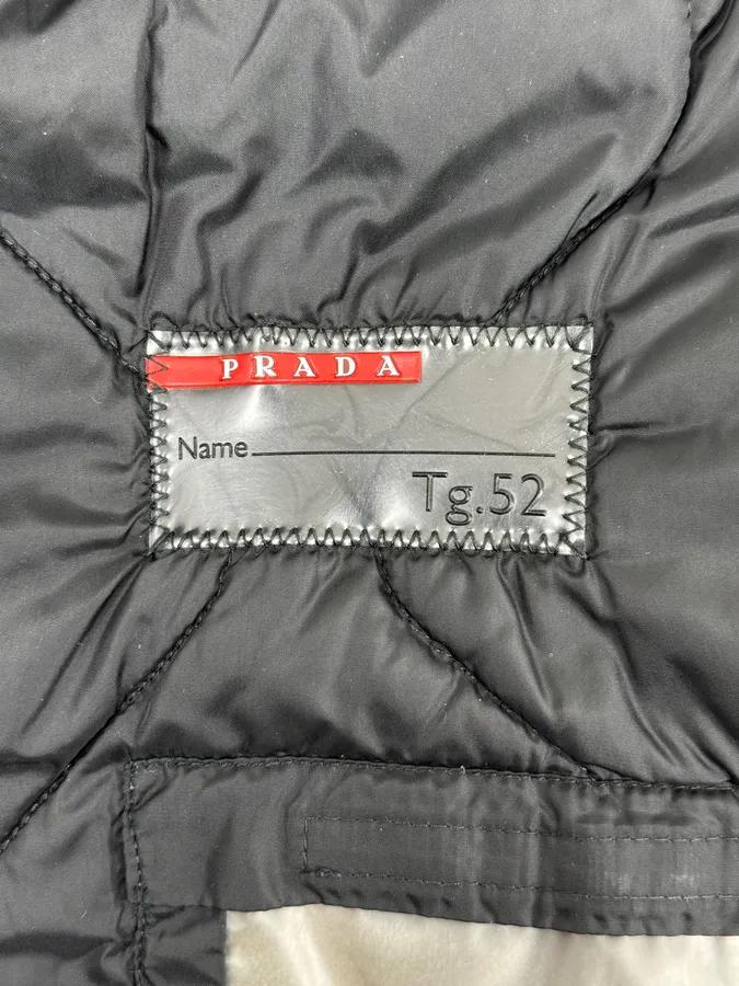 2000s Prada Olive Denim Cargo Long Jacket - Image 14