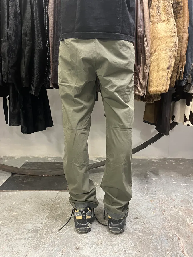 2000s Prada Olive Linea Rossa Pants - Image 4