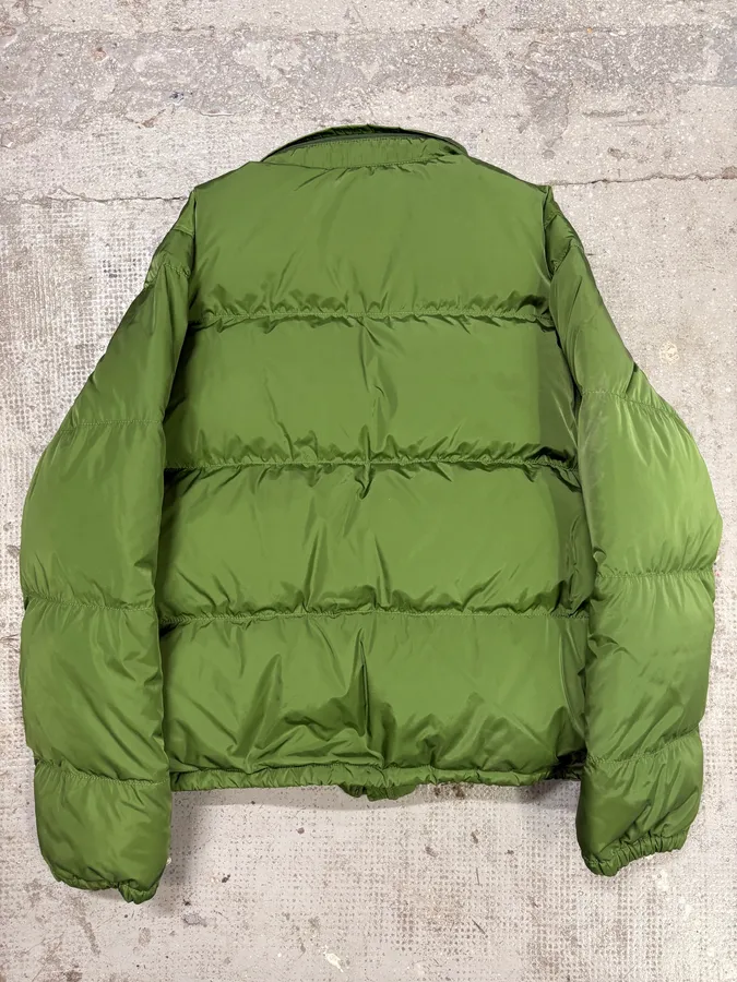 2000s Prada Olive Linea Rossa Puffer Jacket - Image 2