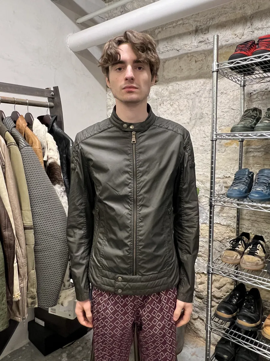 2000s Prada Olive Military Padded Linea Rossa Jacket - Image 3