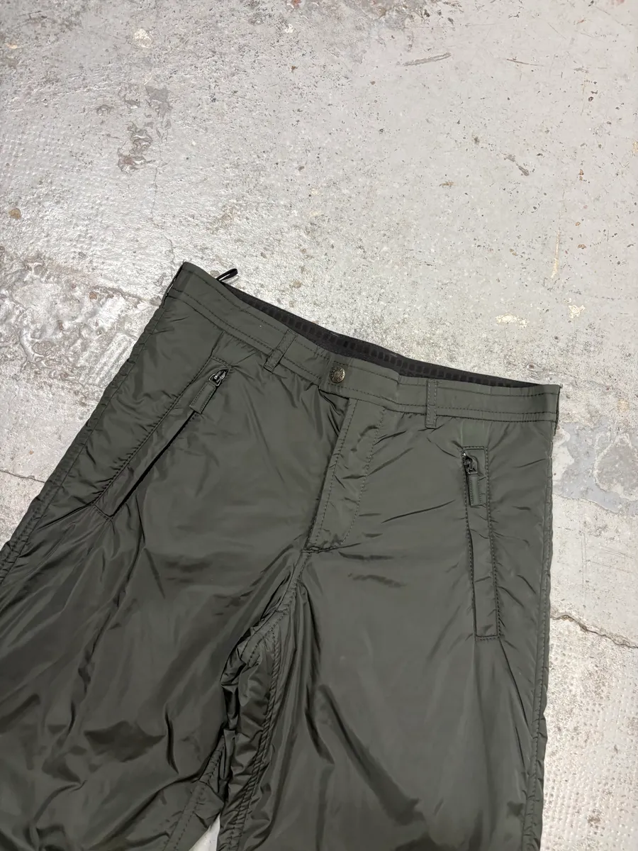 2000s Prada Olive Nylon Cargo Ski Pants - Image 5