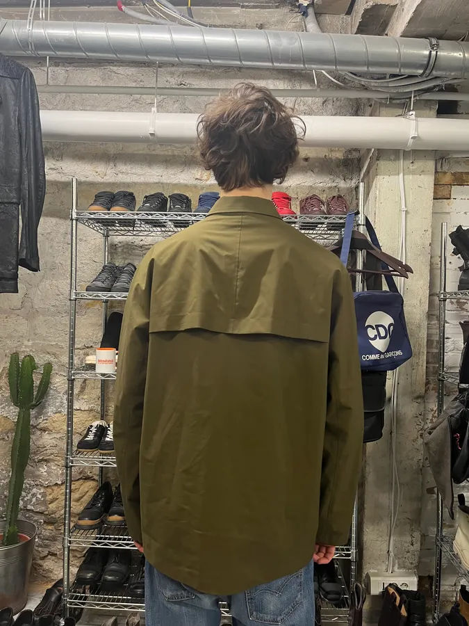 2000s Prada Olive Nylon Tactical Light Coach Jacket - Image 3