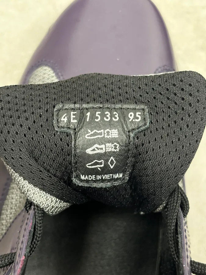 2000s Prada Purple Leather Mesh Sneaker Size 43 - Image 10