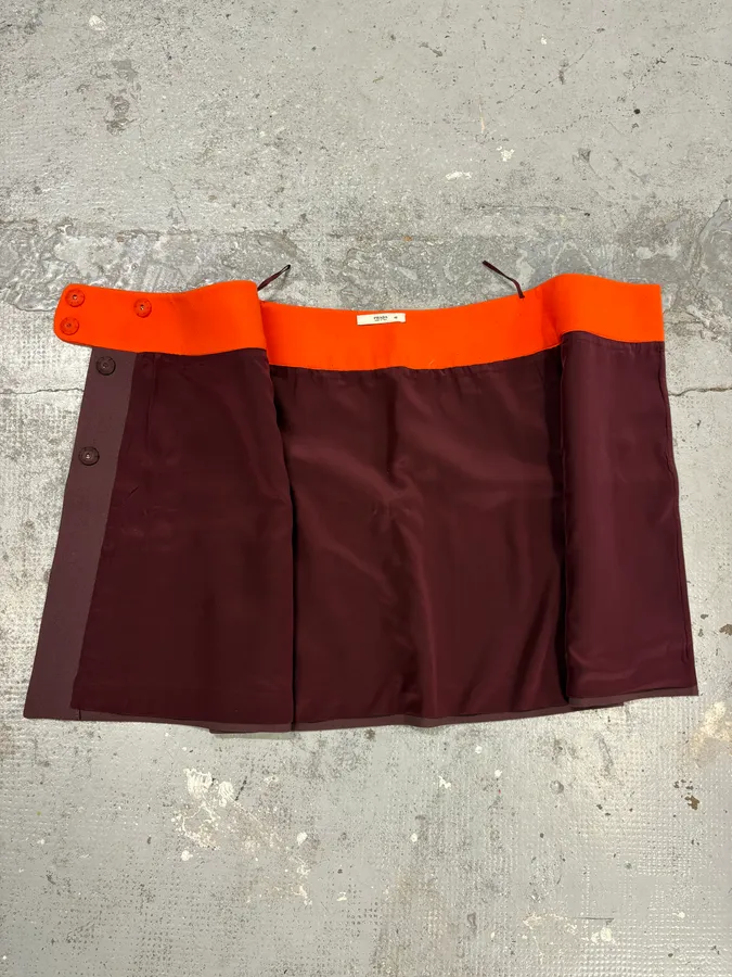 2000s Prada Purple & Orange Skirt - Image 9