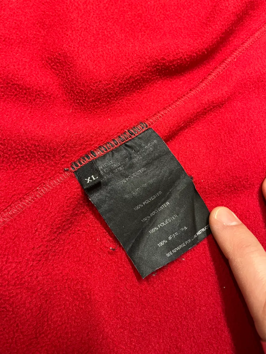 2000s Prada Red Linea Rossa Sleeveless Polar Fleece Vest - Image 10