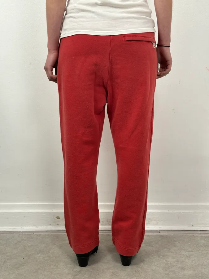 2000s Prada Red Zip-Pocket Jogger Pants - Image 3