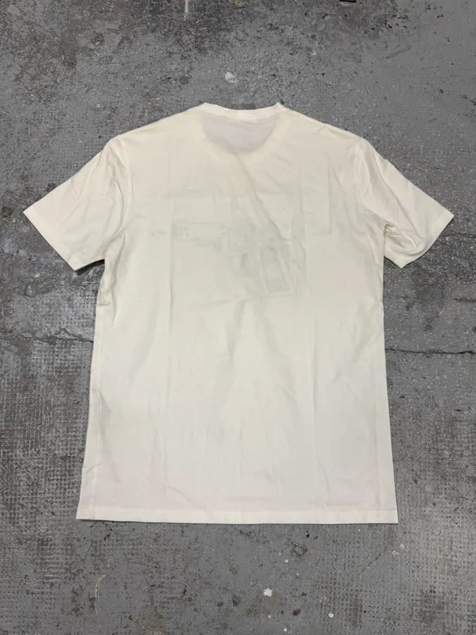 2000s Prada Relief Gun White Tee-Shirt - Image 7
