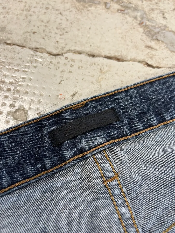 2000s Prada Slim Faded Blue Denim Jeans - Image 7