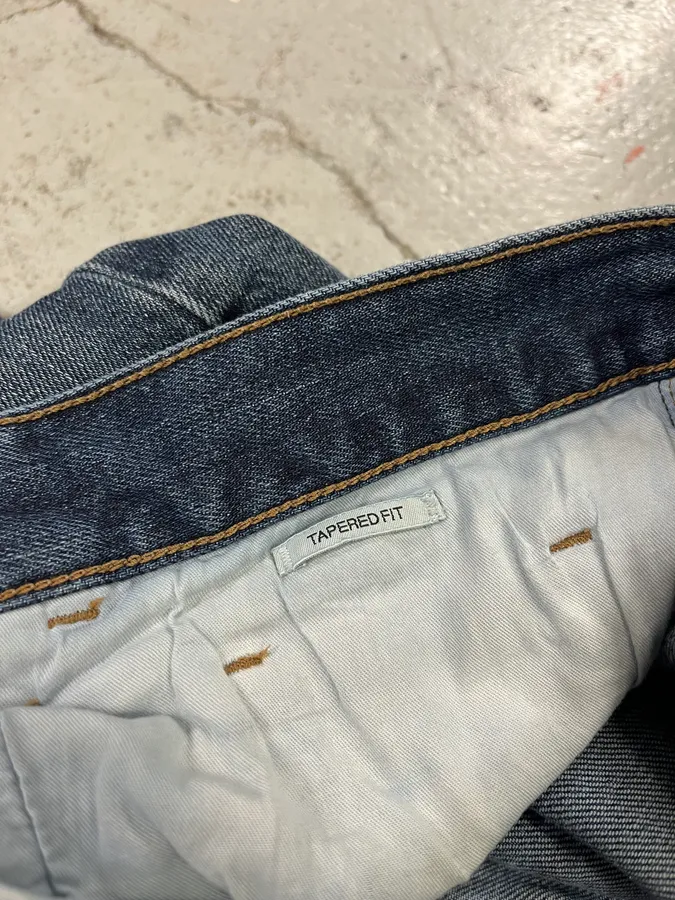 2000s Prada Slim Faded Blue Denim Jeans - Image 9