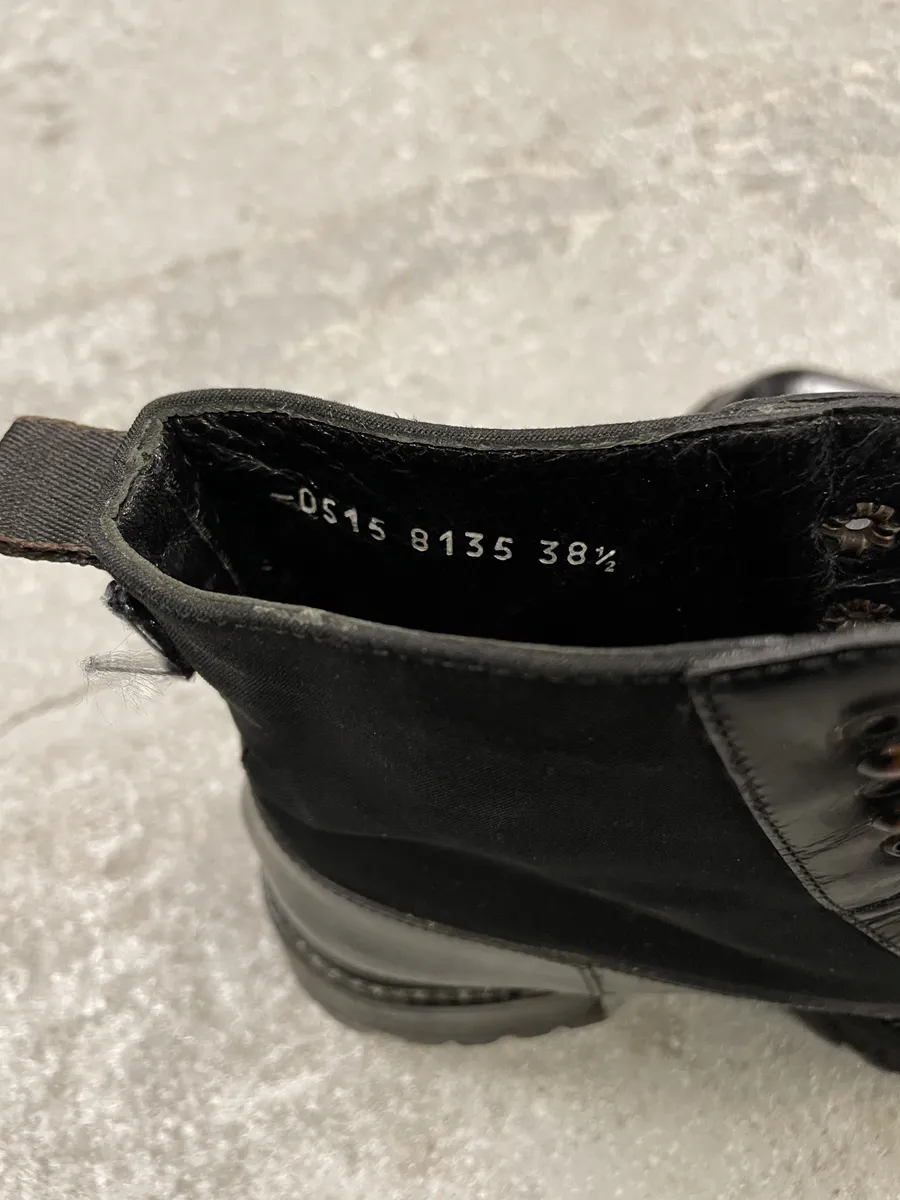 2000s Prada Strap Black Boots - Image 3