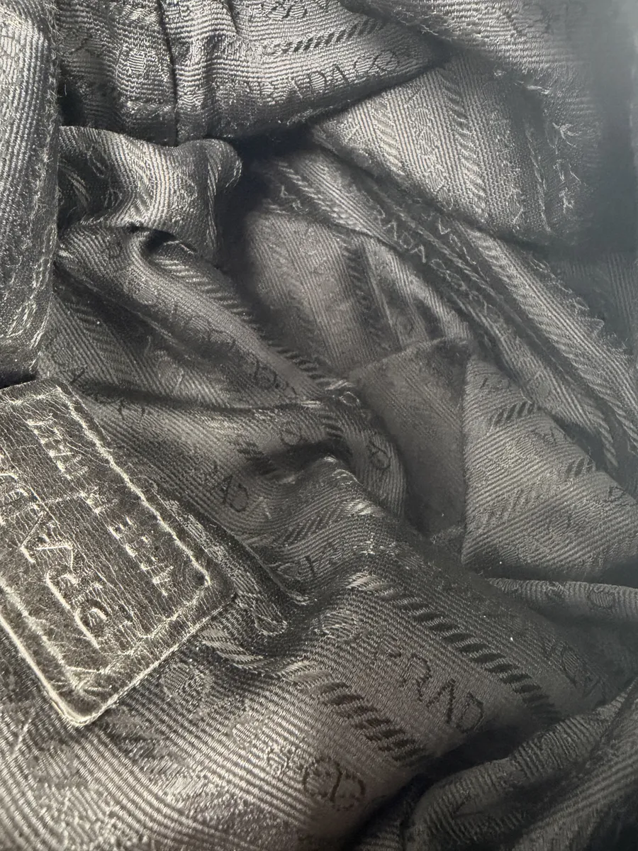 2000s Prada Studded Black Leather Shoulder Bag - Image 9