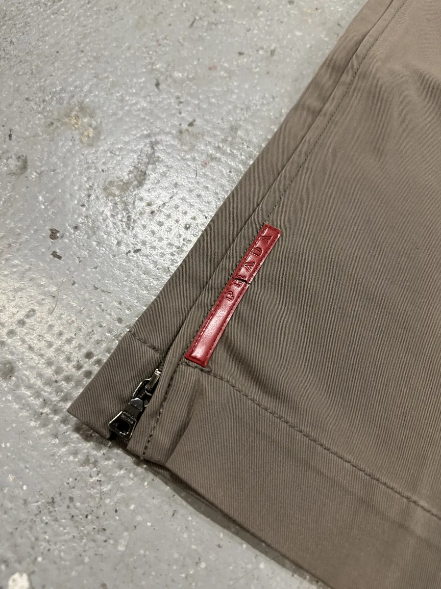 2000s Prada Tern Linea Rossa Half Zip Sport Pants - Image 10
