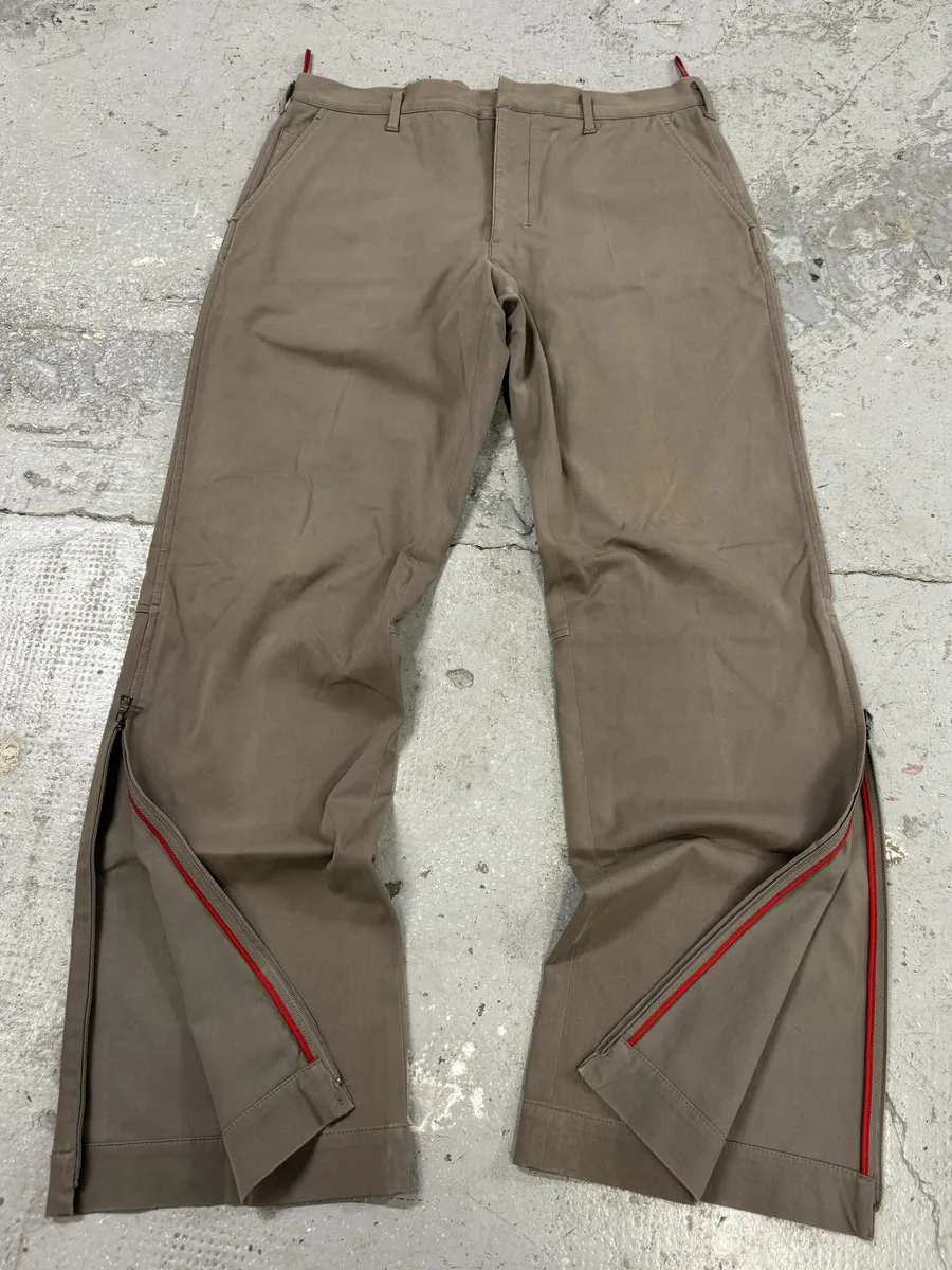 2000s Prada Tern Linea Rossa Half Zip Sport Pants - Image 4