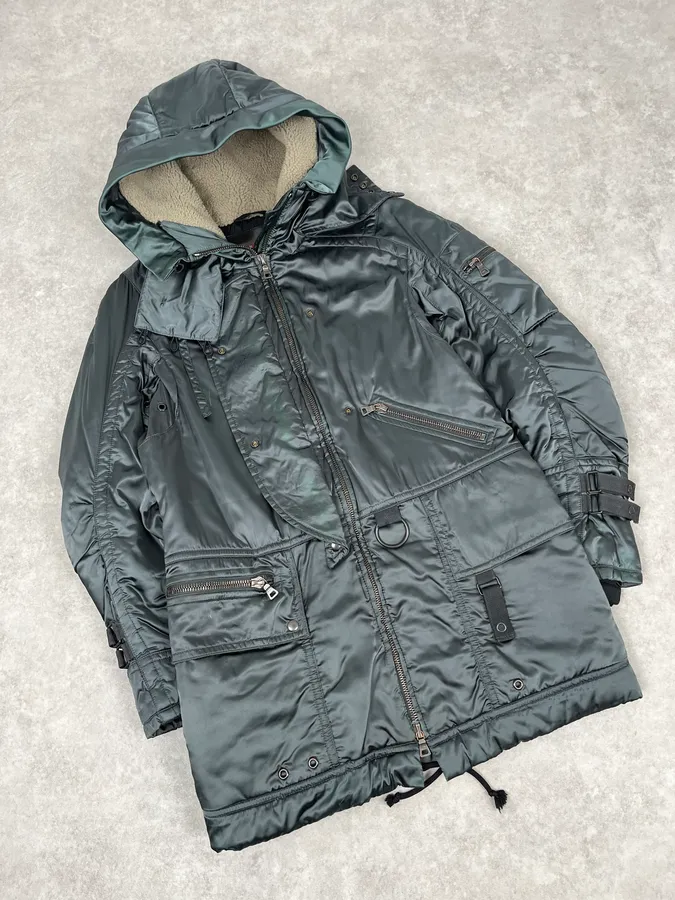 2000s Prada Ultimate Utility Ski Dark Grey Jacket - Image 4