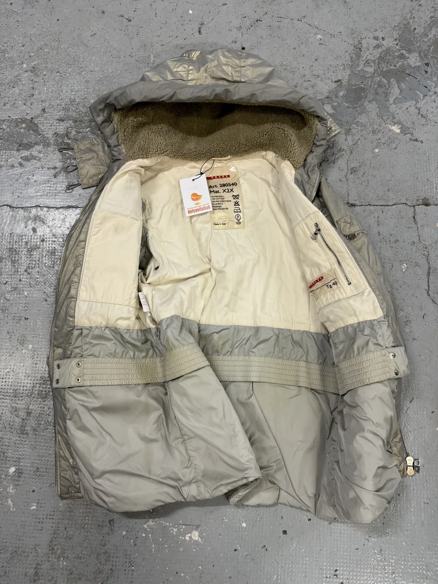 2000s Prada Ultimate Utility Ski Silver Jacket - Image 10