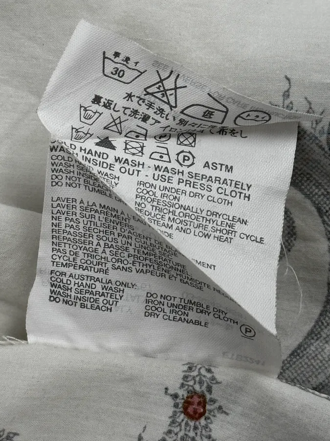 2000s Prada White Paisley Pattern Light Shirt - Image 13