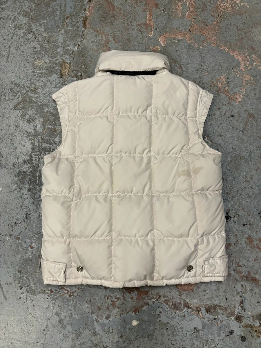 2000s Prada White Puffer Hooded Vest Jacket - Image 5