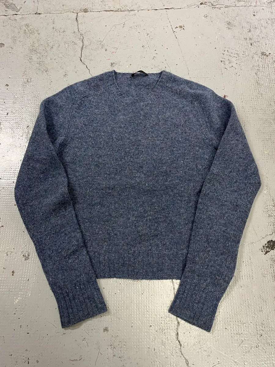 2000s Prada Wool Blue Crewneck Sweater - Image 4