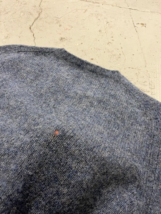 2000s Prada Wool Blue Crewneck Sweater - Image 8