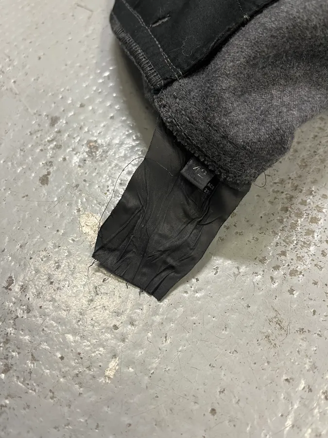 2000s Prada Wool Grey Midi Skirt - Image 11
