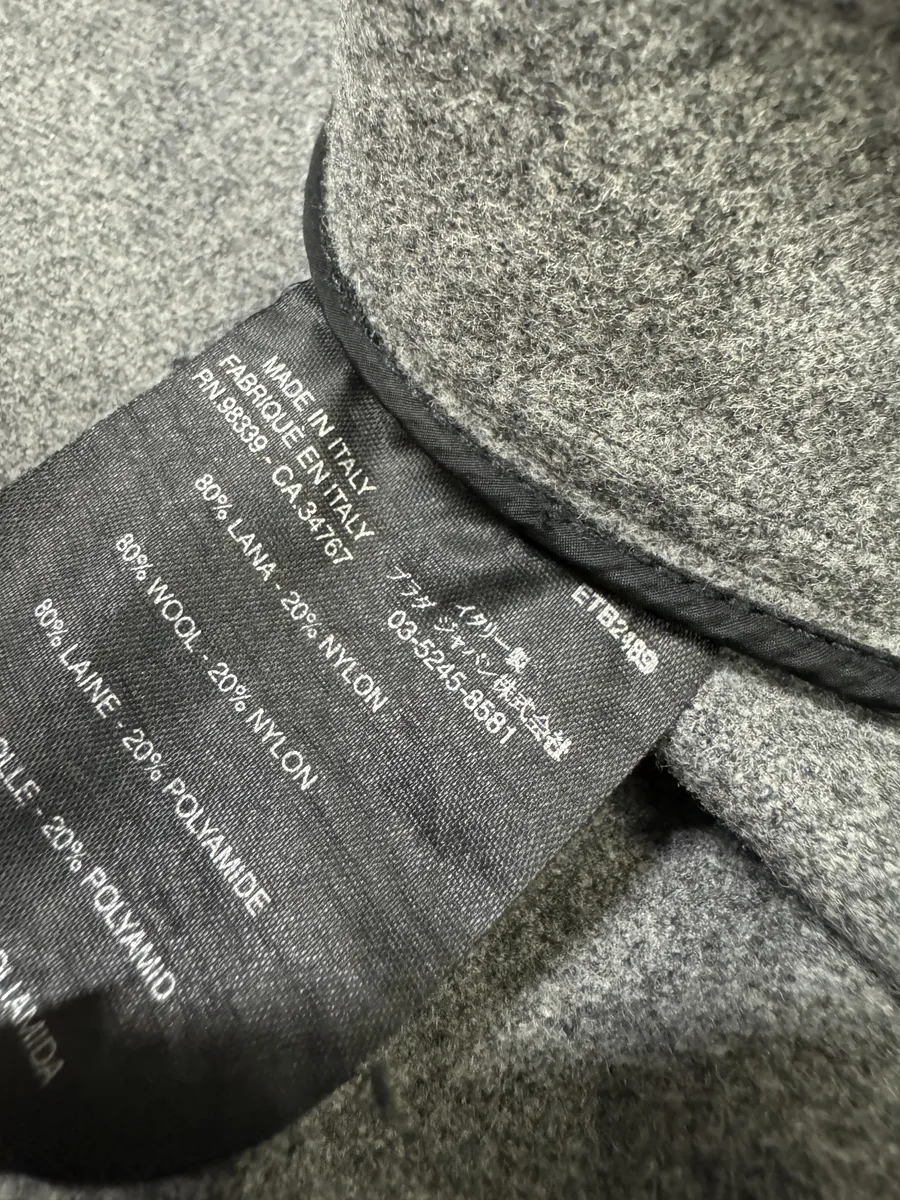 2000s Prada Wool Minimaliste Grey Jacket - Image 14