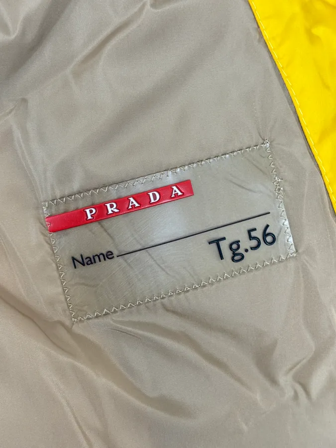 2000s Prada Yellow Down Quilted Puffer Vest - Image 12