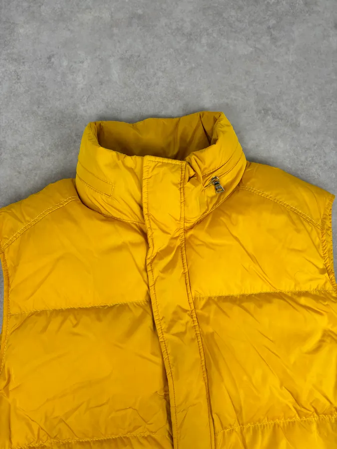2000s Prada Yellow Down Quilted Puffer Vest - Image 4