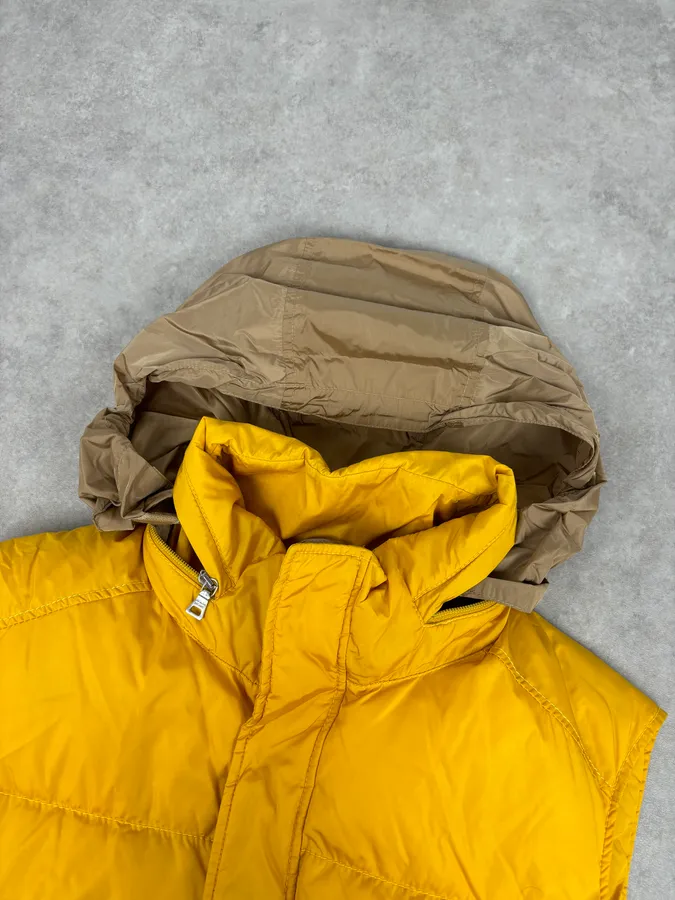 2000s Prada Yellow Down Quilted Puffer Vest - Image 8