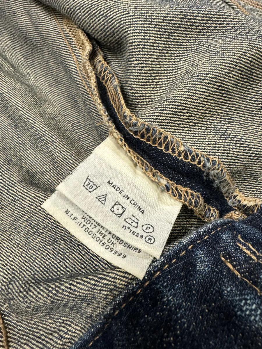 2000s Ralph Lauren Blue Distressed Denim Jacket - Image 10