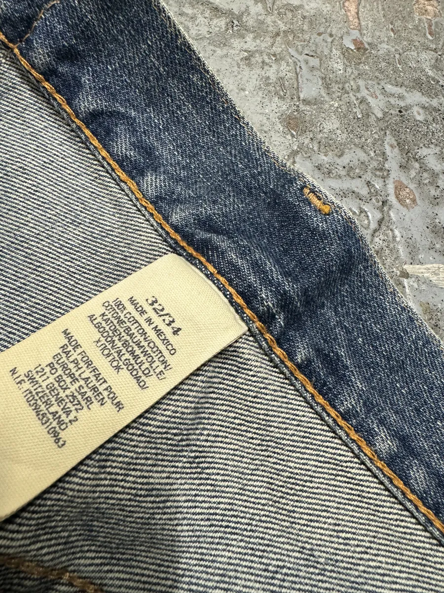2000s Ralph Lauren USA Denim & Supply Blue Faded Jeans - Image 7
