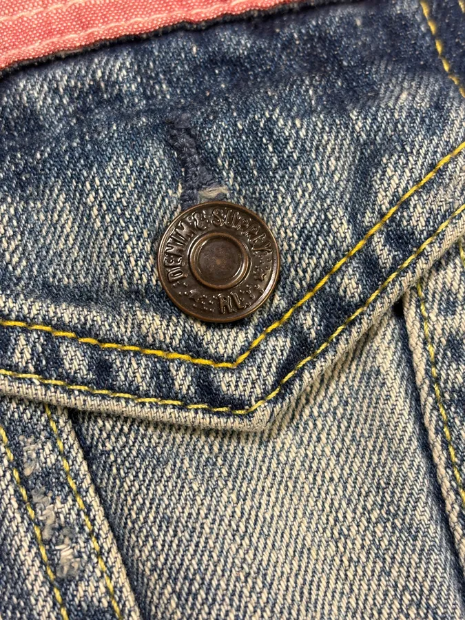 2000s Ralph Lauren USA Flag Blue Denim Vest Jacket - Image 8