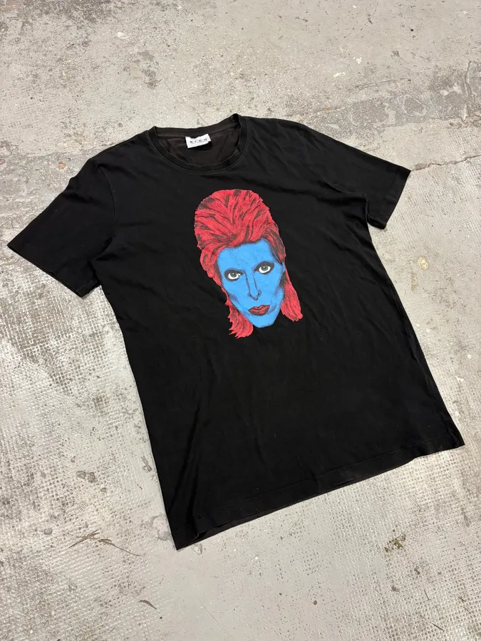 2000s Richmond David Bowie Black T-Shirt - Image 4
