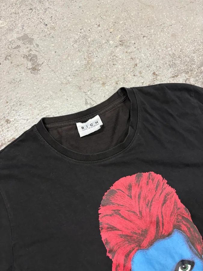 2000s Richmond David Bowie Black T-Shirt - Image 5