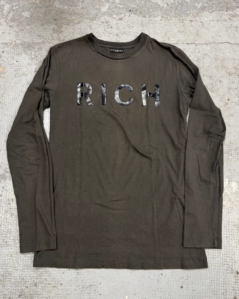 2000s Richmond Rich Grey Brown Longsleeves