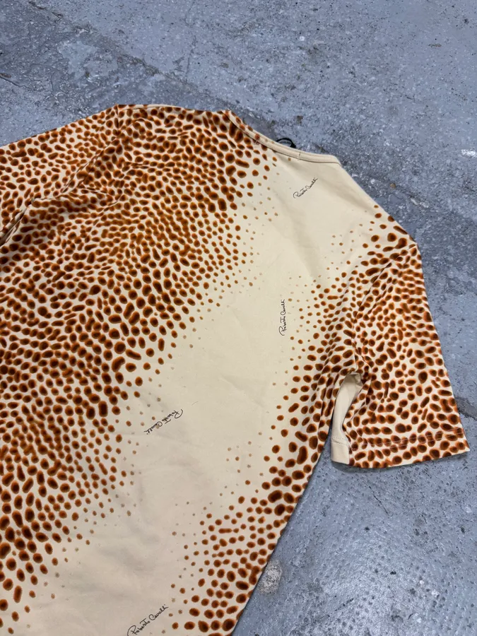 2000s Roberto Cavalli Animal Print White T-Shirt - Image 6