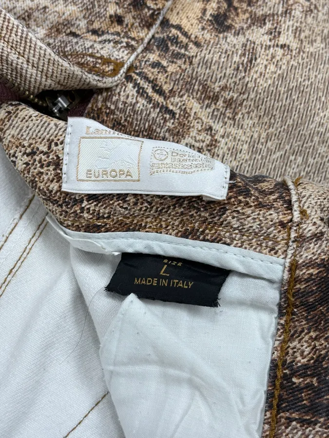 2000s Roberto Cavalli Beige & Brown Sand Earth Pants - Image 12
