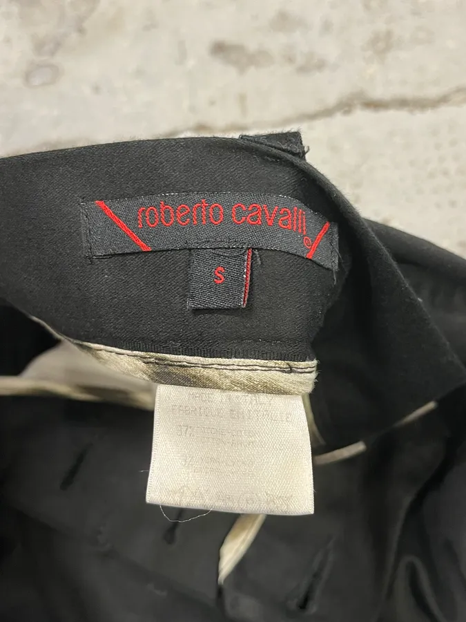 2000s Roberto Cavalli Black Classy Casual Pants - Image 10
