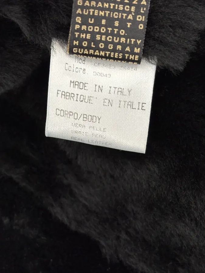 2000s Roberto Cavalli Black & Golden Royal Shearling Jacket - Image 13