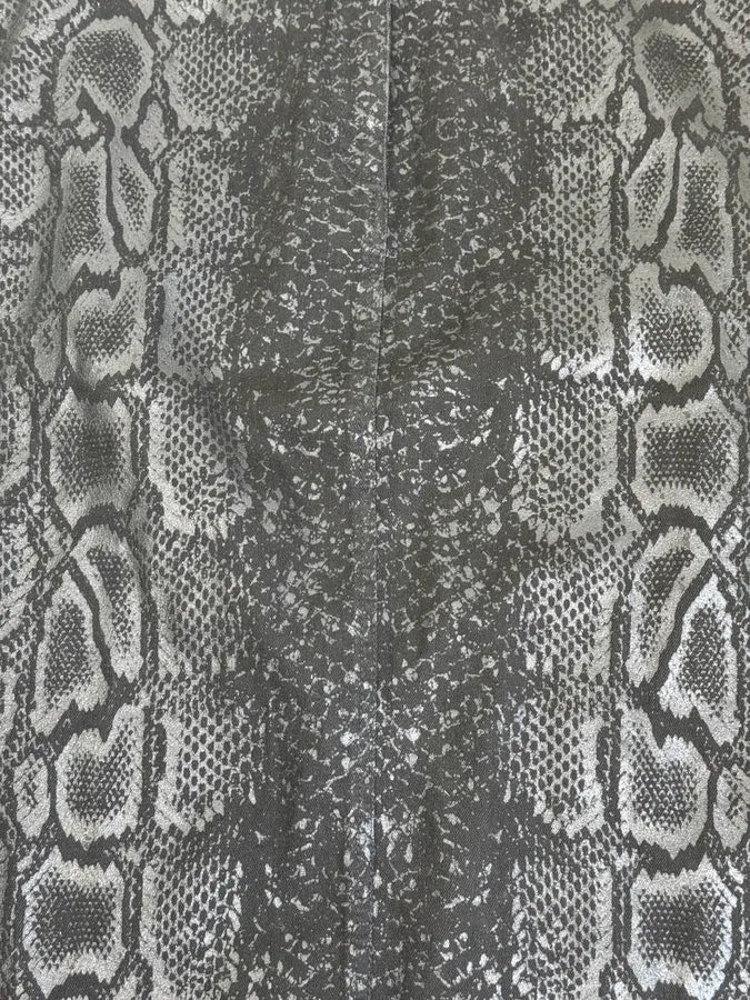 2000s Roberto Cavalli Black Python Print Skirt - Image 8