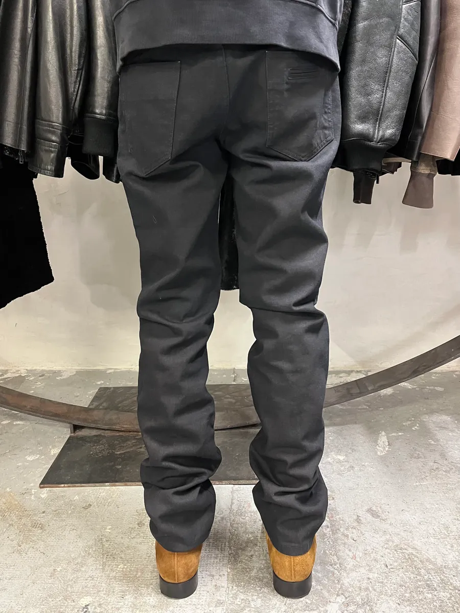 2000s Roberto Cavalli Black Slim Denim Brut Jeans - Image 4
