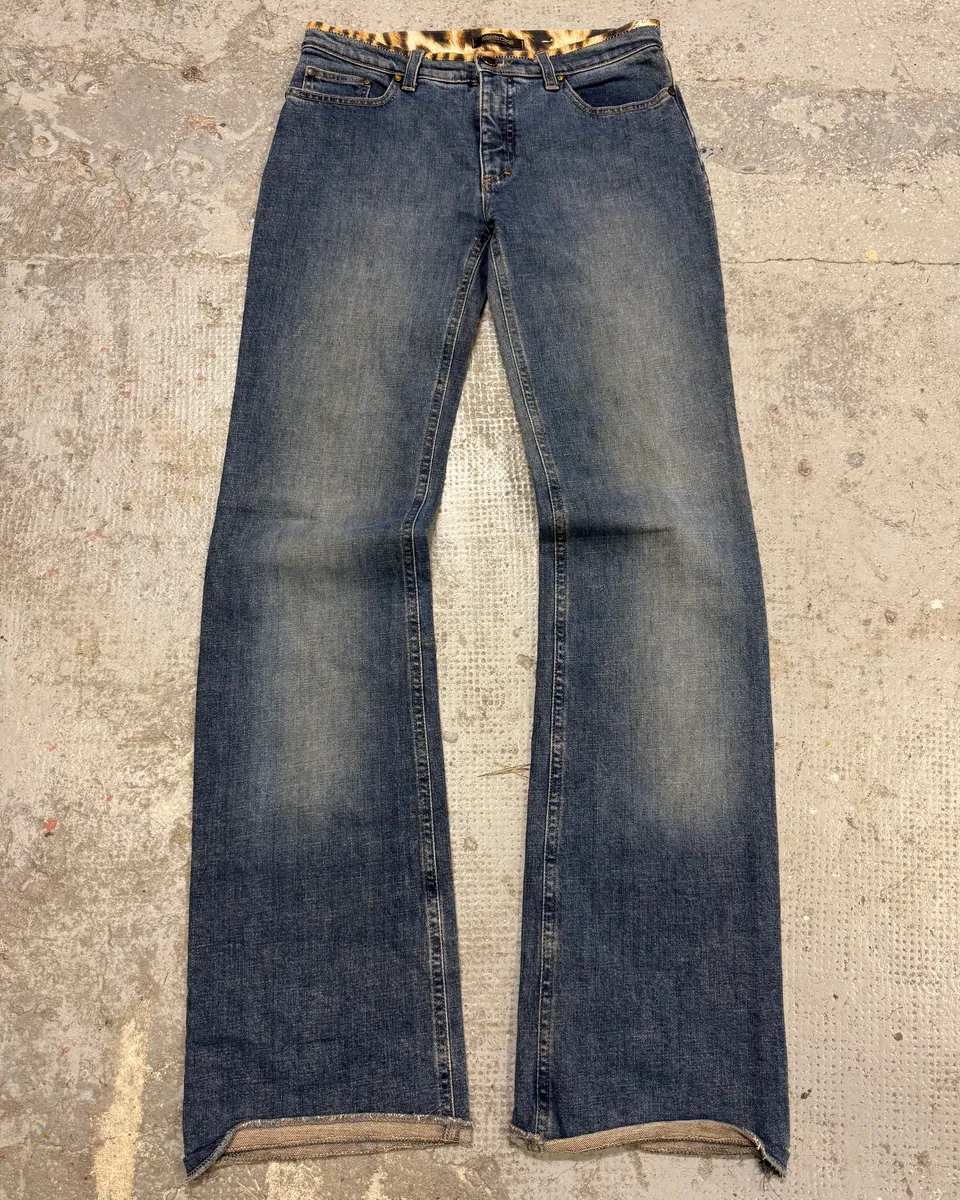2000s Roberto Cavalli Blue Denim Jeans